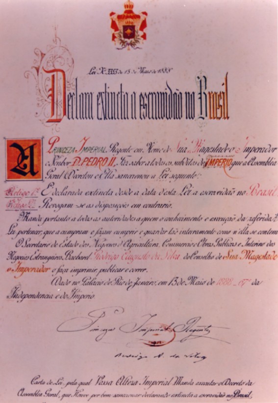 Documento - 13/05/1888 - Lei Áurea